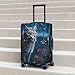 QSMBNET Travel Luggage Cover Female Lynx Spandex Suitcase Protector Washable Baggage Covers Fashion Elastic Scratch-Resistant Luggage Cover Protector Fits 18-32 Inch Luggage