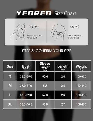 Image of YEOREO Women Crop Top Long Sleeve Bolero Open Front Workout Cropped Shirts Sports Shrug