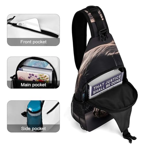 Bright Flowers Sling Bag for Men Women - Adjustable Crossbody Chest Backpack, 15" Travel Hiking Fanny Pack4