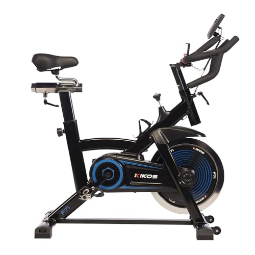 Bicicleta Ergométrica Spinning Kikos F7i Fitness Cardio Musculação com Roda de inércia de 14Kg. silenciosa, resistente e ajustável; assento e guidão reguláveis; Ideal para seus treinos.
