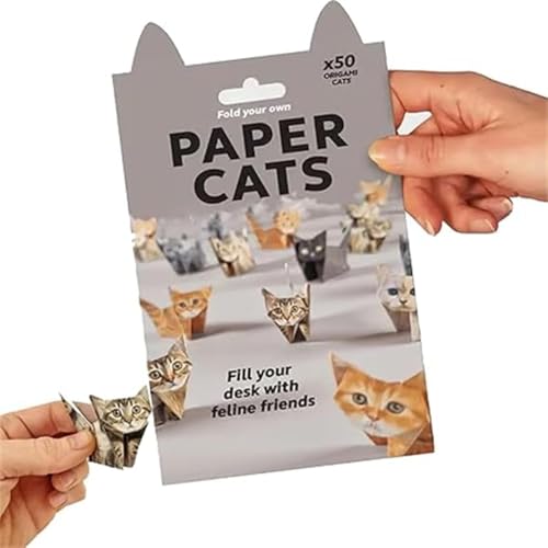 Yuwnd paper cats origami Papier zum Falten Niedliche Katzenfiguren