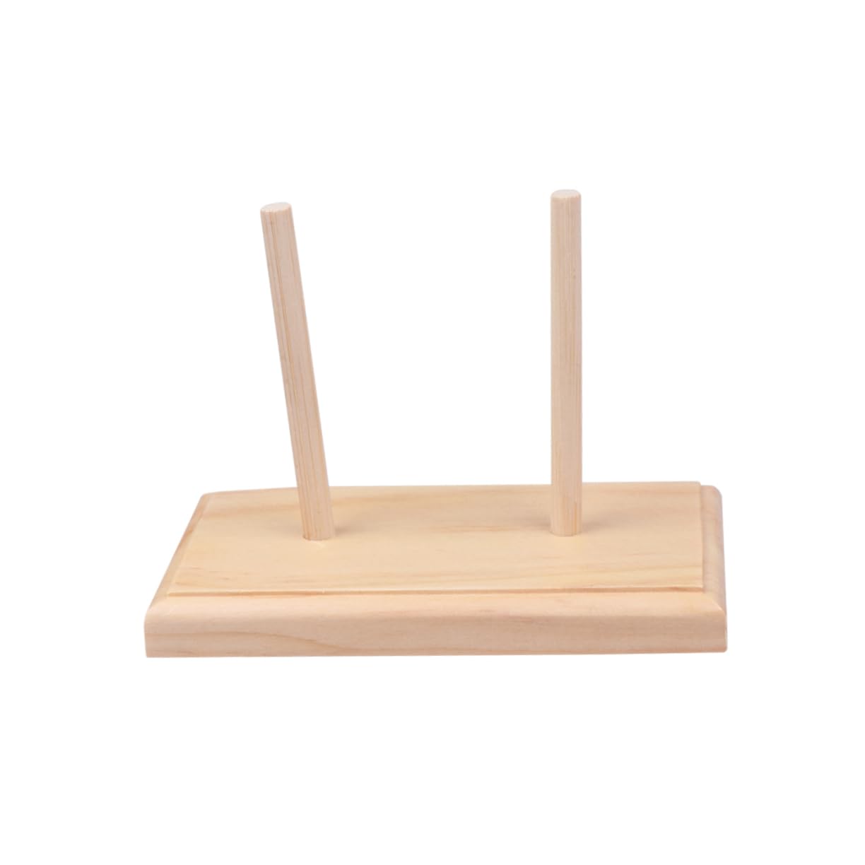 HOMSFOU 1Pc Wooden Embroidery Line Tool Holder Durable Silk Spool Rack for Beaded Thread Organization for DIY Crafts and Present Giving for Home Office and School Use