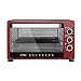 WOLTU Horno Eléctrico de Sobremesa 1600W 32 Litros Horno de Conveccción, 52.2x36x32.2 cm Temperatura Hasta 250ºc Horno Tostador Mini Multifunción Rosa+Negro BF12rsz