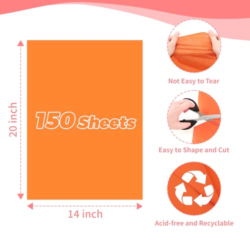 Image of Simetufy 150 Sheets 14 x 20 Inch Tissue Paper for Gift Bags, 30 Colors | Gift Wrapping Paper for Crafts, Holiday, Birthday, Halloween, Christmas and DIY Project