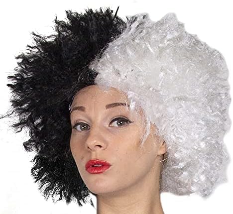 Ladies Evil Dog Lady Accessory Set, Standard, Crimped Wig, Dalmatian Cape, Feather Boa, Dalmatian Gloves, Cigarette Holder - Image 4