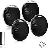 Air Tracker Tag 4 Pack, Smart Bluetooth Item Locator for Apple Find My (iOS Only), Key Finder & Luggage Tracker with Replaceable Battery