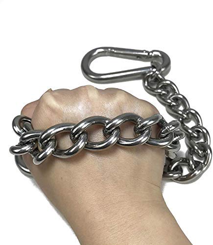 Image of SKMT snap Hook Lock, snap Hook for Rope, Stainless Steel Spring Snap Hook Carabiner (Silver), Outdoor Sports Carabiner snap Spring Clips Hook (10MM Pack of 8)