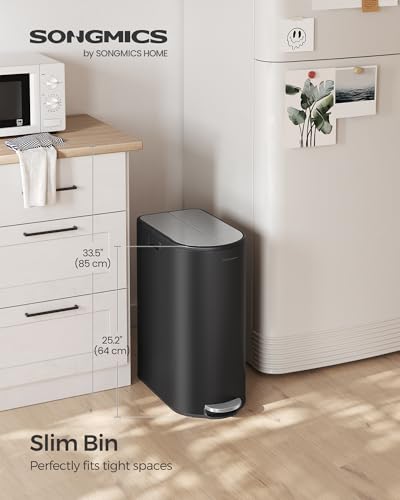 Bote de basura de cocina doble SONGMICS 13 galones miniatura 2