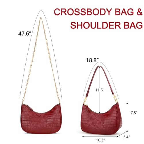 Image of KKXIU Shoulder Bag for Women Cute Hobo Purses and Handbags Retro Clutch Underarm Purse | Cute