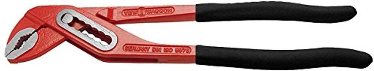 VBW 966031 Water pump Plier 242mm in red lacquered/polished/dip coating insulated