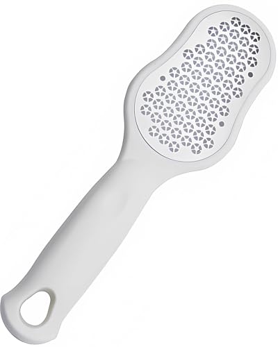 Qiifaiikooii Foot Files Callus Remover,Foot Scrubber Dead Skin Remover,Stainless Steel Foot Scraper for Both Dry and Wet Feet,Easy to Clean