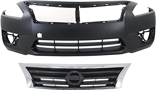 Garage-Pro Front Bumper Cover Kit Compatible with 2013-2015 Nissan Altima Primed, Sedan
