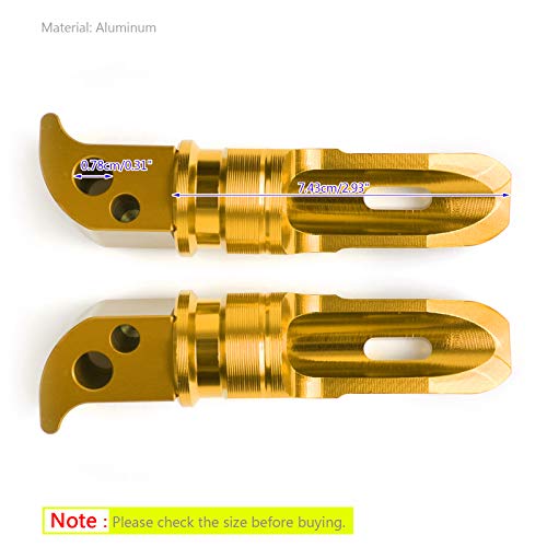 Artudatech - Poggiapiedi per moto, per Yamaha