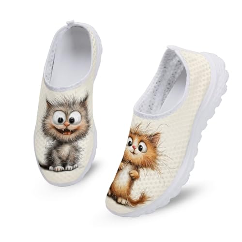 Women Mesh Tennis Shoes Fashion Slip on Walking Sneakers Athletic Footwear3