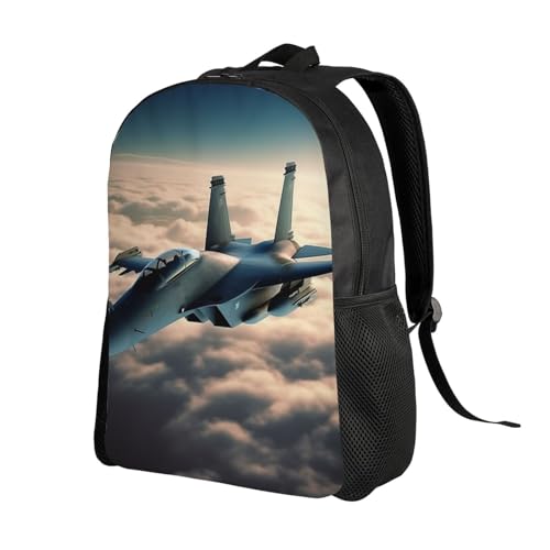 Travel Backpack for Women Men Aircraft Fighter Jets Laptop Backpack Large College Bag Waterproof Casual Daypack2