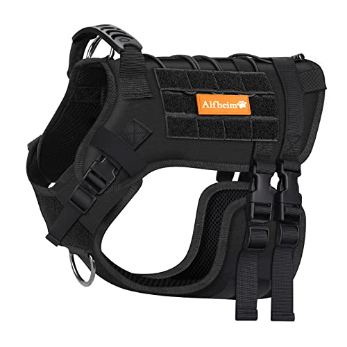 Alfheim Dog Harness with Soft Handle No Pull Lightweight with Breathable Mesh, Easy to Put on and off Easy to Clean Dog Vest Harness for Outdoor Training and Walking for Small Medium Large Dog, M