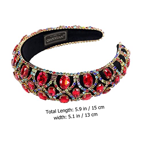 WOONEKY Tiara De Strass Tiara De Cristal Tiaras De Brilho Para Mulheres Aros De Cabelo Feminino Tiar