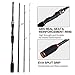 Travel Spinning Rod 4 Sections Spinning Fishing Rods Lightweight Carbon Fiber Poles M Power MEADEA Fast Action 6.6ft 6