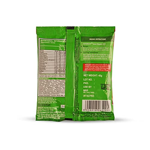 Image of Future Life Smart Tomato Oats | Tasty & Heathy Evening Snack | 100% Whole Grain Oats | Masala Oats | 40 Gms Each - (Pack Of 10)