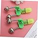 ibasenice 10pcs Led Fishing Rod Alarm Bells Easy Attach Double Bells for Night Fishing Indicators for All Rods