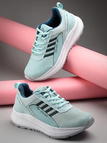 Image of ASIAN Women's Mercury-12 Casual Sneaker Shoes Lightweight Soft & Comfortable with Extra Cushion Lace-Up Shoes for Women's & Girl's