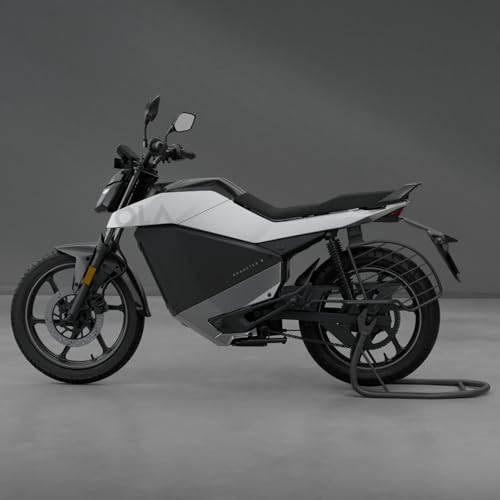 Image of OLA Roadster X+ (4.5 Kwh) High Speed Electric Bike with charger - Ceramic white - Ex-Showroom