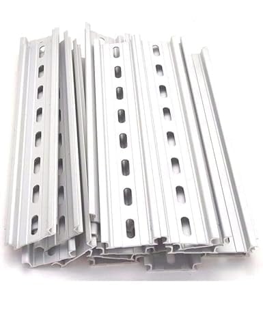 TRUEBOND DIN mounting Rails Industrial Equipment Mounting, Rattle-Proof,Size- 8inch X35mm X 7.5mm (Pack of 5.)