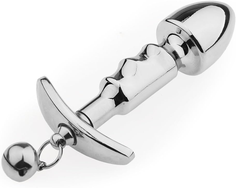 Anal Plug Prostate Massager Strong Anal Sex Toy Stainless Steel Expand Anal Beads Plug for Men Dildo Women and Couples Anal Trainer Kit Thrusting Toys