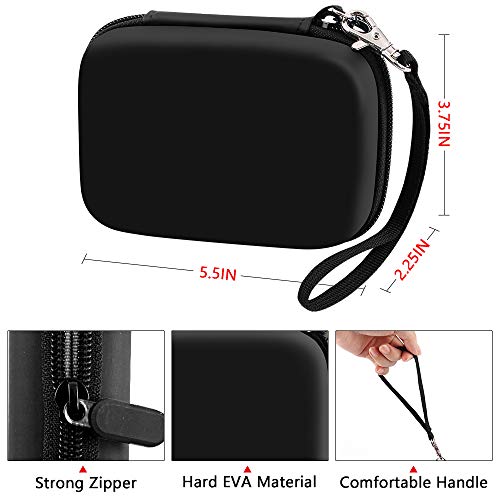 Digital Camera Case Compatible With Yisence/For Abergbest 21 Mega Pixels 2.7" Lcd Rechargeable Hd/For Canon Powershot Elph 180 190/ For Sony Dscw800 Dscw830 Digital Camera With Sd Card And Cable #TOP1