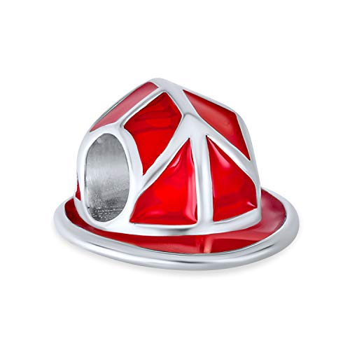Charm de casco de bombero en plata de ley .925 para pulsera 2