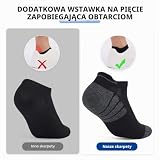 Stoeury Sneaker Skarpety Męskie Damskie, Oddychające i Wygodne Bawełniane Skarpety Sportowe ze Wsparciem Łuku, Idealny do Biegania, Treningu, Noszenia na co Dzień, 10 Paar, Czarny Biały Szary, 43-46