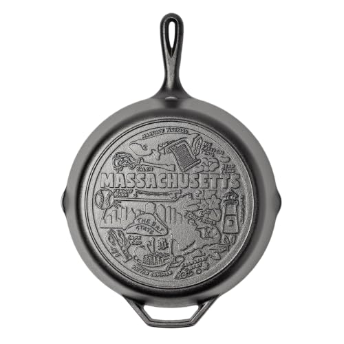 Lodge Poêle à frire en fonte de 30,5 cm – Poêle à frire pré-enduite avec poignée en forme de goutte – Utilisation au four, cuisinière, grill et feu de camp – Fabriquée aux États-Unis – Batterie de