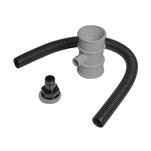 Grey Miniflo Rainwater Diverter for 50mm Downpipes suitable for conservatory, porch and garden sheds