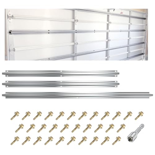 AELIVET 9 FT Garage Door Strut Heavy Duty Steel Garage Door Reinforcement Strut Garage Door Hurricane Brace Kit DIY & Professional Installation