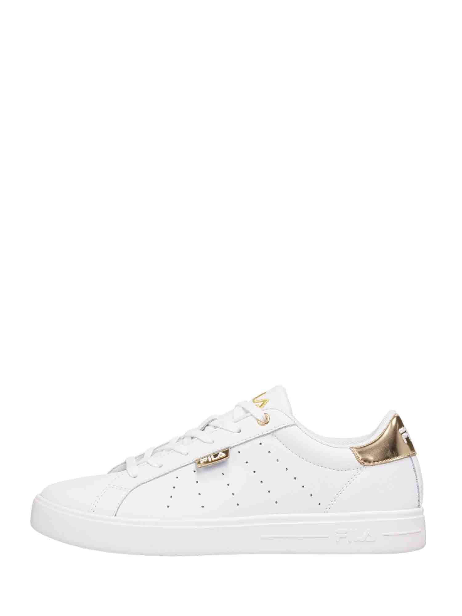 FILA Women's Lusso Wmn Trainers, White Gold, 4.5 UK