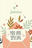 sabrina special häkelideen für advent und weihnachten  Sabrina You Are Special: Cutest Gift for Sabrina, Birthday Personalized Beautiful Notebook Gift, Practical 100 Timeline Pages, 6\