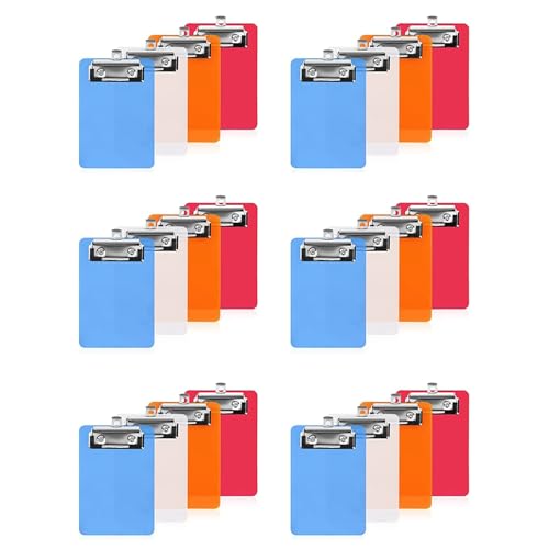 Mini presse-papiers 4x6 pouces lot de 24 en plastique format mémo