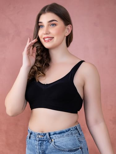 Image of Clovia Women's Cotton Non-Padded Non-Wired Full Figure Bra