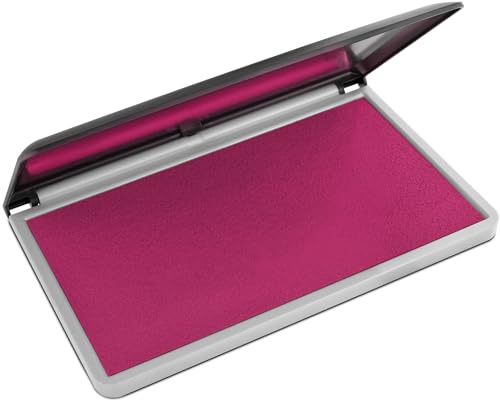 MaxMark Large Premium Magenta Purple Ink Stamp Pad - 3.5