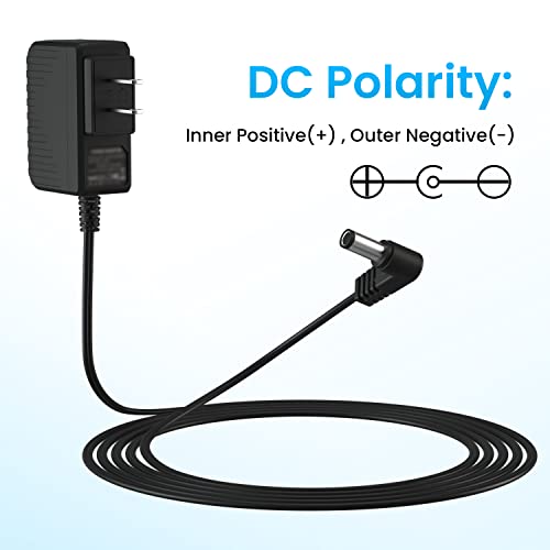 Image of 9V Adapter for Boss Effects Pedals, Distortion, Casio Keyboards, 9V 850mA Power Supply for Guitar Pedals,AC dc 9v Power Cord Replacement D'Addario PW-CT-9V, Boss PSA-120S