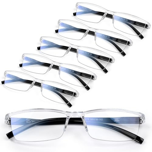 Image of Gaoye Executive Style Reading Glasses Men - Durable Readers with Blue Light Filtering- Comfortable Fit with TR90 Frames