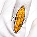 Natural Marquise Shape Tiger Eye Gemstone Pendant Large Ring Pure 925 Sterling Silver Ring Handmade Statement Promise Ring Gift For Her Wedding Jewelry (7.5)