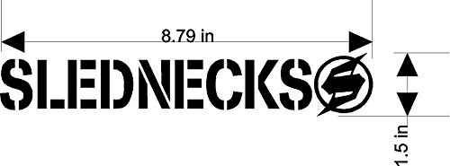 2 Slednecks Vinyl Stickers Decal 8