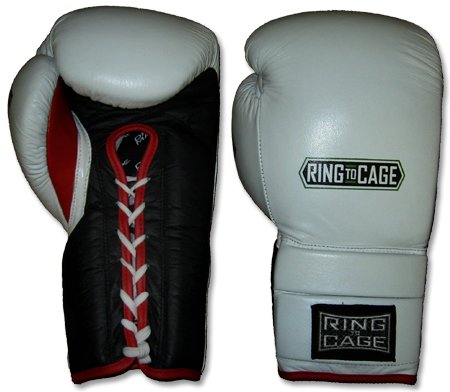 Deluxe MiM-Foam Sparring Gloves - Lace-up for Muay Thai, MMA, Kickboxing, Boxing-18oz