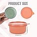 EYNEL 9 oz Small Round Food Storage Containers with Lids Set of 10, Airtight Leakproof Reusable, Plastic To Go Bento Box, Mini Lunch Box, Snack Storage Bowl, for Kitchen, Picnic (10)