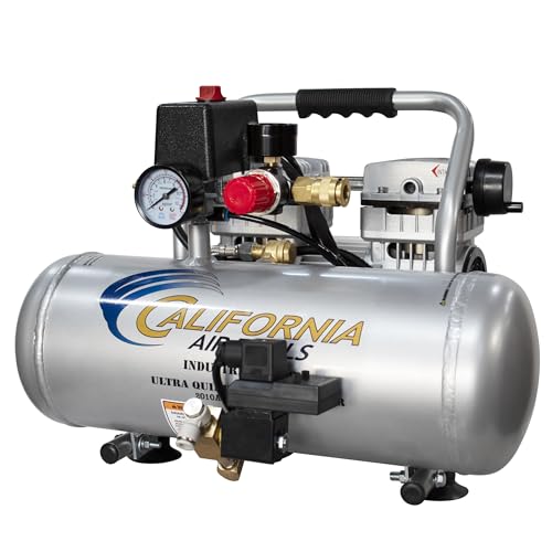 Image of 2010ALFCAD Ultra Quiet & Oil-Free 1.0 Hp 2.0 Gal. Aluminum Tank Air Compressor