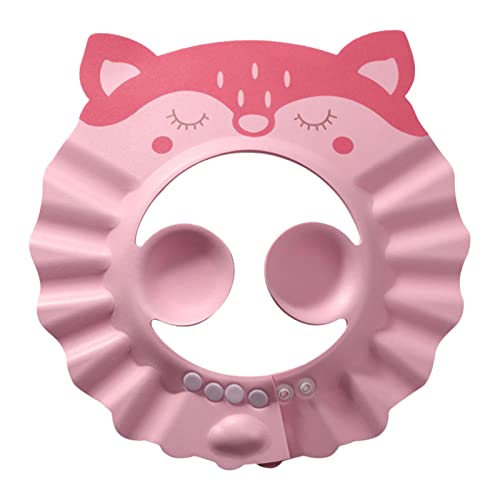 ベビーシャワーキャップ | ベビーセーフシャンプーシャワー水泳帽 - ソフトシリコンPPTPE調整可能な安全バイザー女の子のための柔らかい入浴帽子男の子幼児子供子供幼児