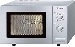 Bosch HMT72G450B Serie 4 Freestanding 800W Microwave Oven with Grill, Brushed Steel