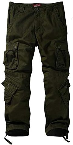 Match Men's Wild Cargo Pants 30 Army Green