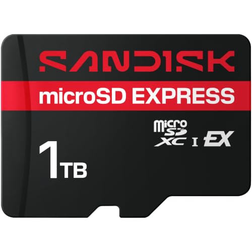Image of SANDISK 1TB microSD Express Card - Works with Nintendo-Switch 2, Up to 880MB /s Read, Up to 800MB /s Write, 745MB /s Sustained Write, U3, C10 - SDSQXF8-1T00-GNCNN